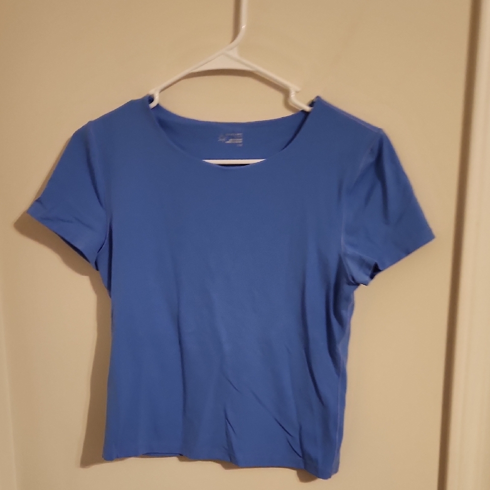 Aerie Offline Short Sleeve Blue Active Large